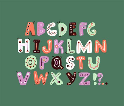 creative alphabet letter designs.